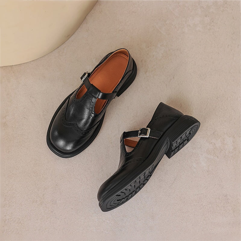 Isabella – Elegante lederen Mary Janes