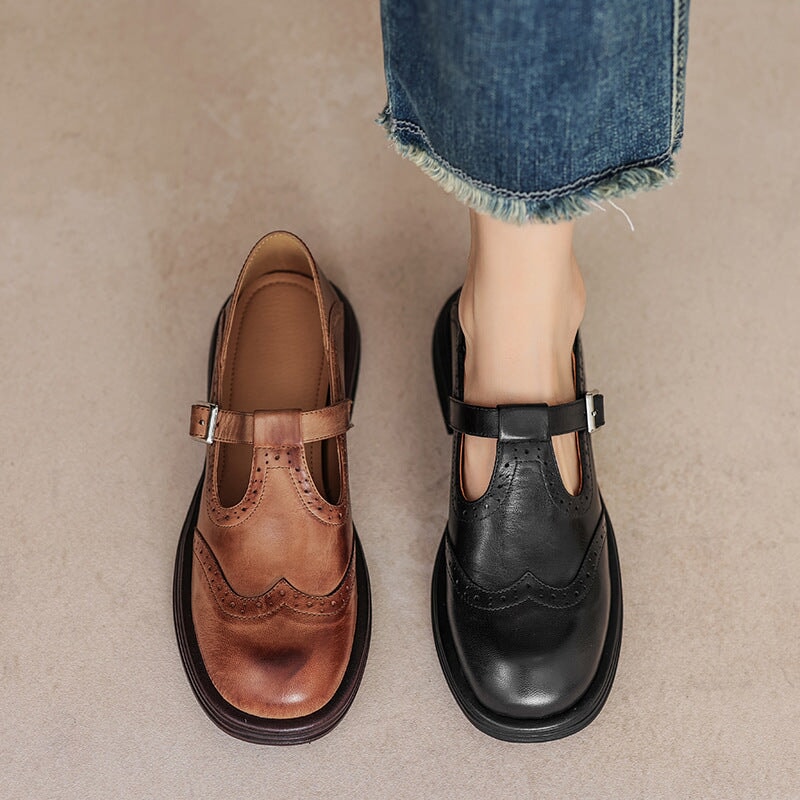 Isabella – Elegante lederen Mary Janes