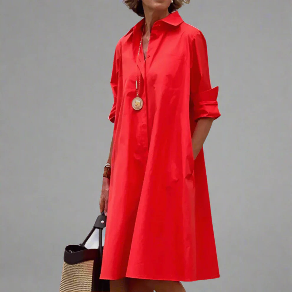 Sandrine – Elegante Polojurk met Chique Kraag - Selvina