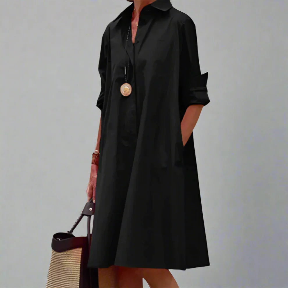 Sandrine – Elegante Polojurk met Chique Kraag - Selvina