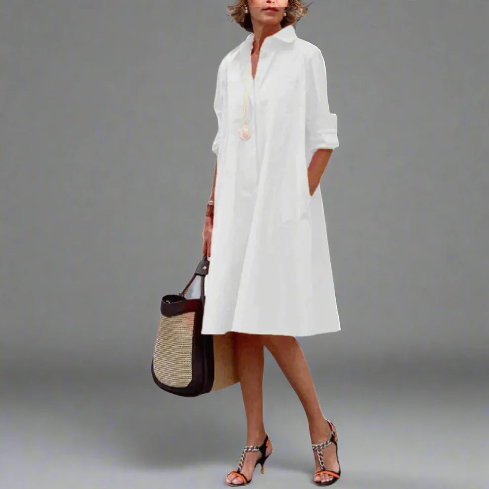 Sandrine – Elegante Polojurk met Chique Kraag - Selvina