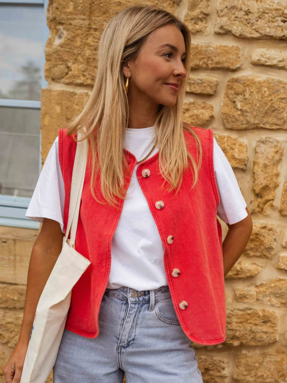 Amélie – Rode zomerse vest