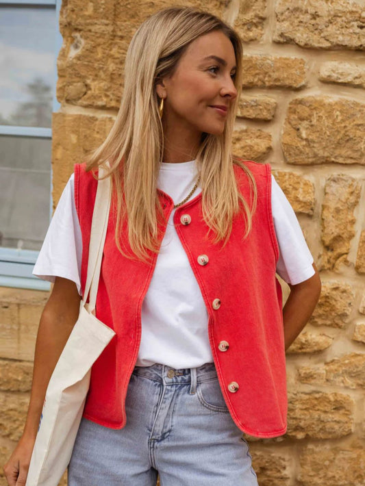 Amélie – Rode zomerse vest