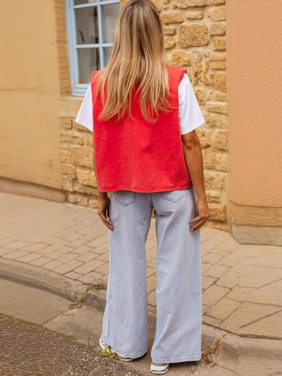 Amélie – Rode zomerse vest