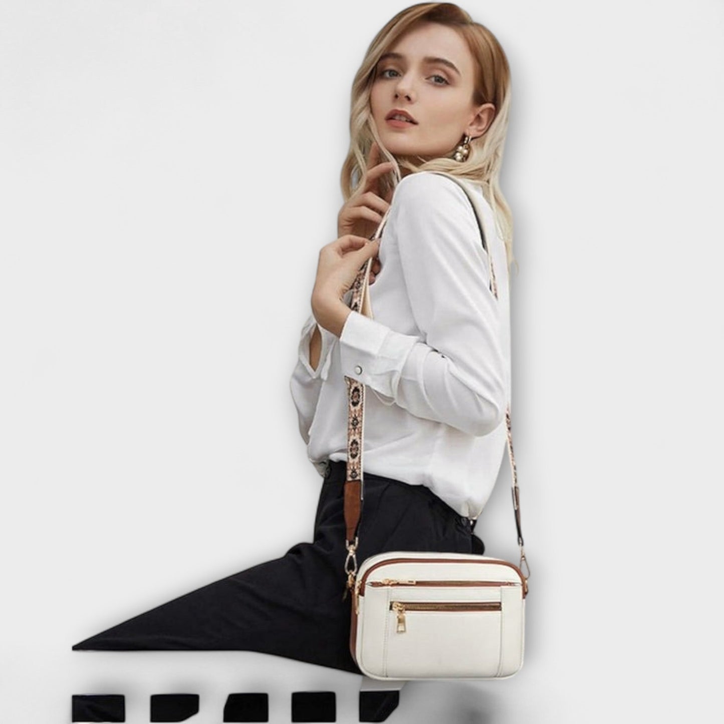 Luna – Elegante leren schoudertas