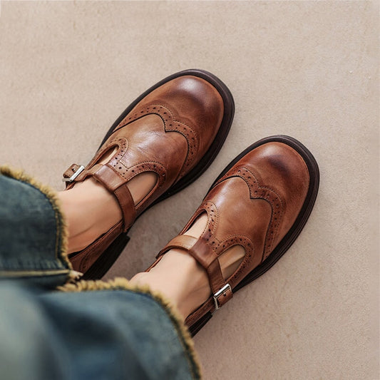 Isabella – Elegante lederen Mary Janes