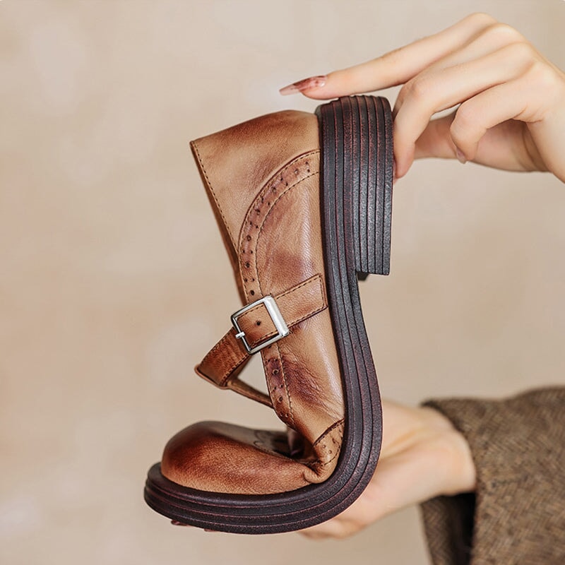 Isabella – Elegante lederen Mary Janes